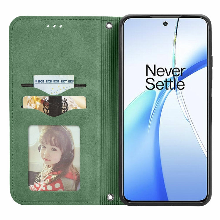 For OnePlus Nord CE4 Retro Skin Feel Magnetic Flip Leather Phone Case