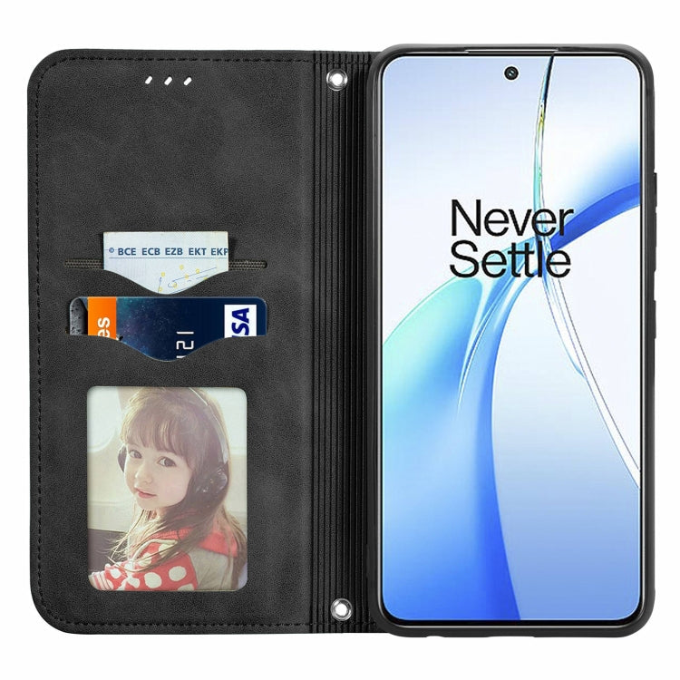 For OnePlus Nord CE4 Retro Skin Feel Magnetic Flip Leather Phone Case