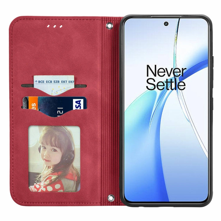 For OnePlus Nord CE4 Retro Skin Feel Magnetic Flip Leather Phone Case