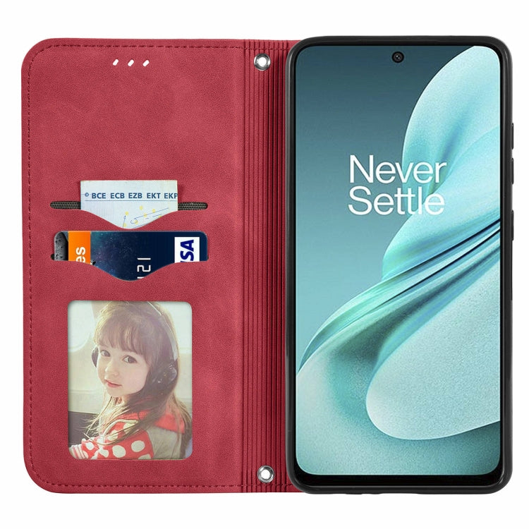 For OnePlus Nord N30 SE Retro Skin Feel Magnetic Flip Leather Phone Case