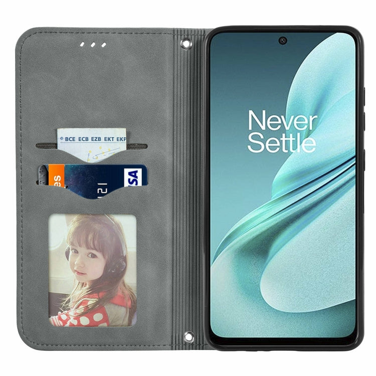 For OnePlus Nord N30 SE Retro Skin Feel Magnetic Flip Leather Phone Case
