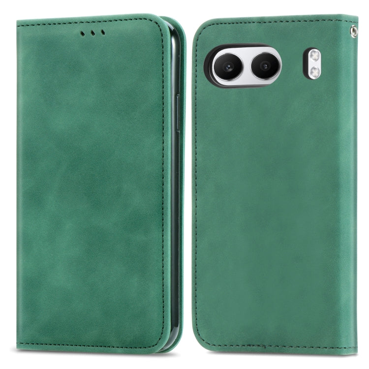 For OnePlus  Nord 4 Retro Skin Feel Magnetic Flip Leather Phone Case