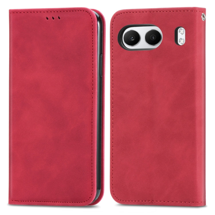 For OnePlus  Nord 4 Retro Skin Feel Magnetic Flip Leather Phone Case
