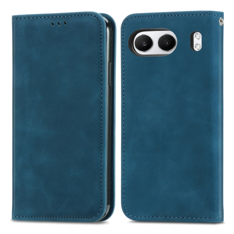 For OnePlus  Nord 4 Retro Skin Feel Magnetic Flip Leather Phone Case