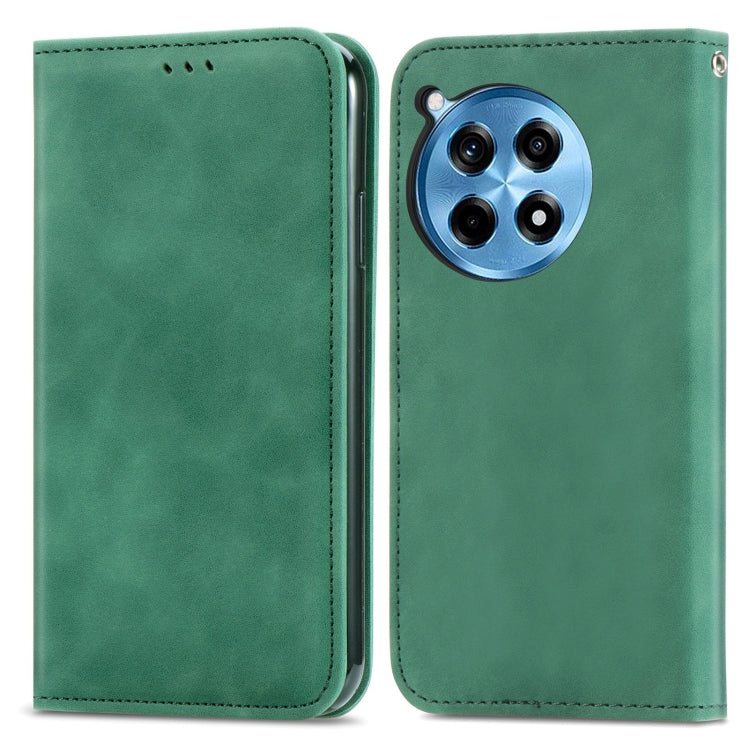 For OnePlus Ace 3 Pro Retro Skin Feel Magnetic Flip Leather Phone Case