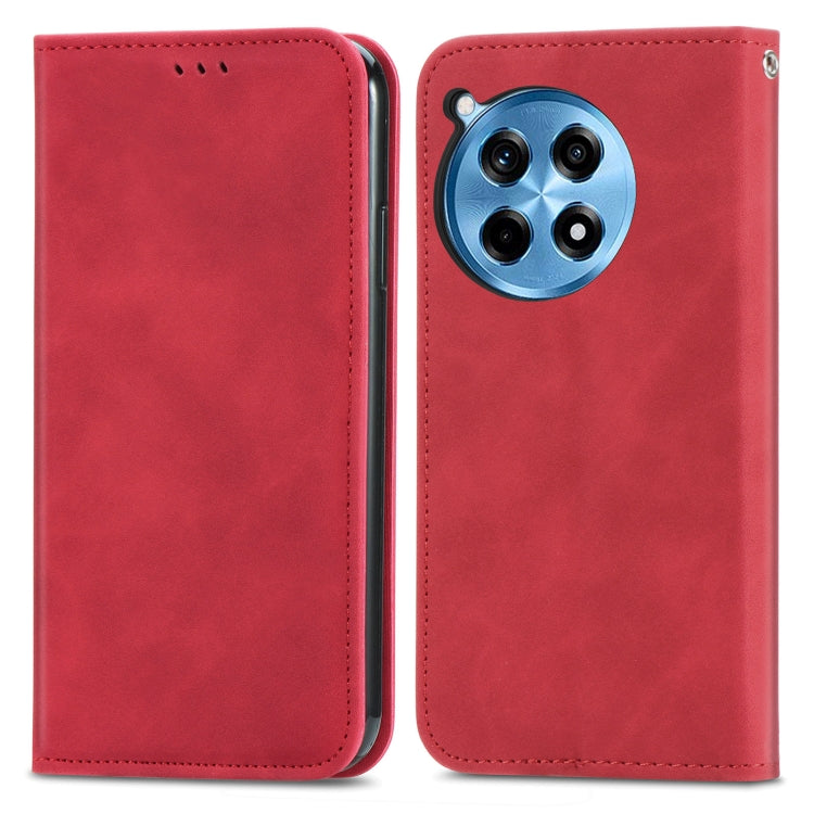 For OnePlus Ace 3 Pro Retro Skin Feel Magnetic Flip Leather Phone Case