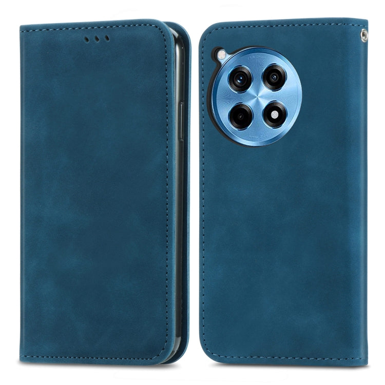 For OnePlus Ace 3 Pro Retro Skin Feel Magnetic Flip Leather Phone Case