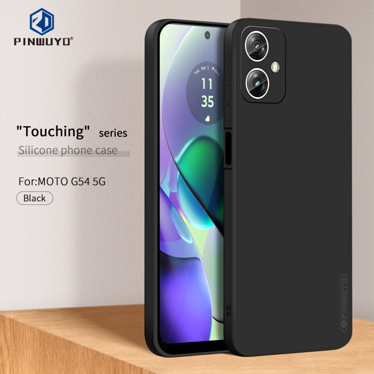 For Motorola Moto G54 5G PINWUYO Sense Series Liquid Silicone TPU Phone Case