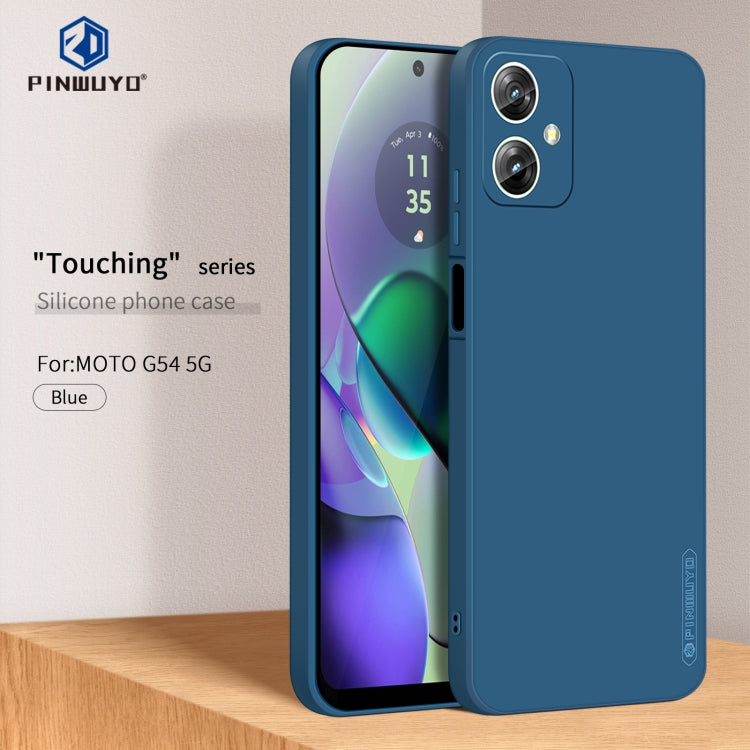 For Motorola Moto G54 5G PINWUYO Sense Series Liquid Silicone TPU Phone Case