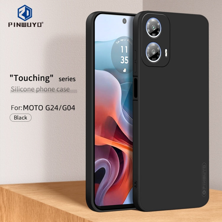 For Motorola Moto G24 / G04 PINWUYO Sense Series Liquid Silicone TPU Phone Case