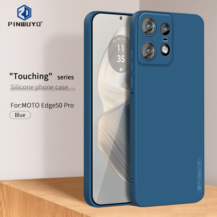 For Motorola Edge 50 Pro PINWUYO Sense Series Liquid Silicone TPU Phone Case