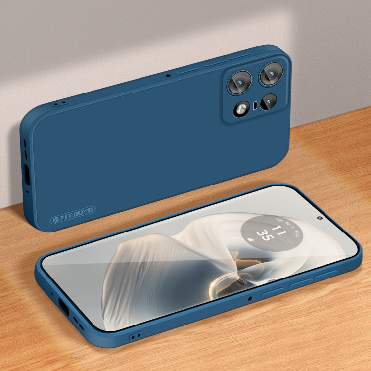 For Motorola Edge 50 Pro PINWUYO Sense Series Liquid Silicone TPU Phone Case