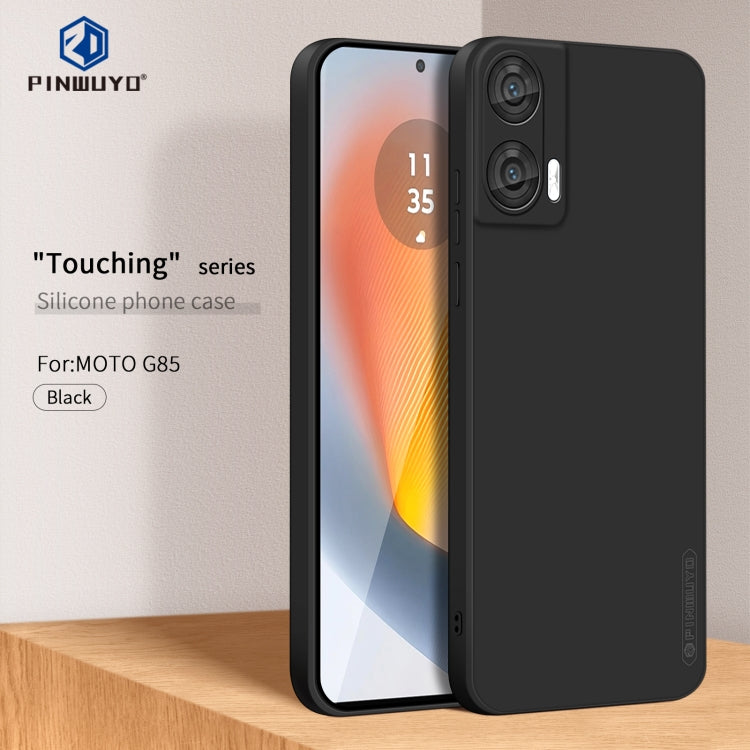For Motorola Moto G85 PINWUYO Sense Series Liquid Silicone TPU Phone Case