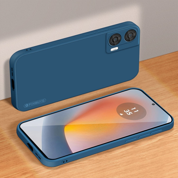 For Motorola Moto G85 PINWUYO Sense Series Liquid Silicone TPU Phone Case