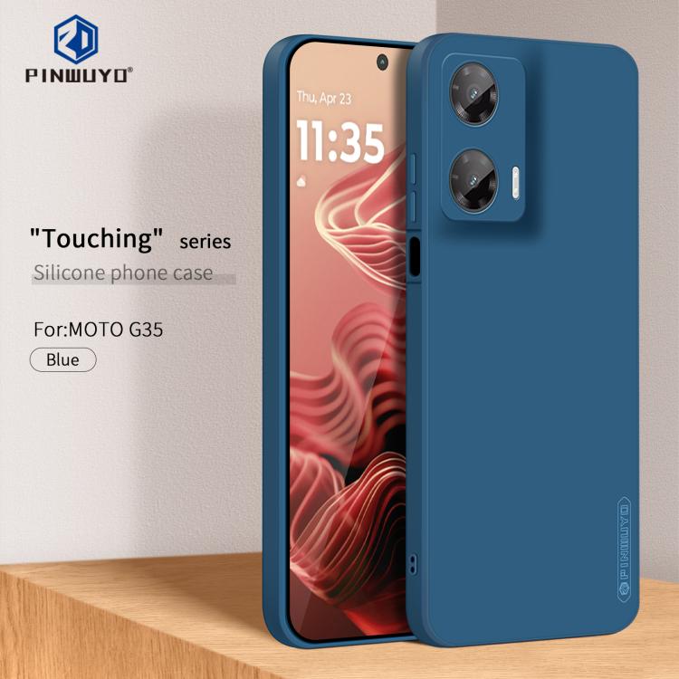 For Motorola Moto G35 PINWUYO Sense Series Liquid Silicone TPU Phone Case