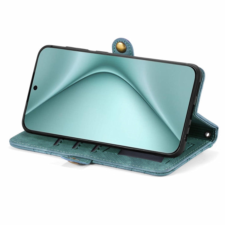 For Huawei Pura 70 Geometric Zipper Wallet Side Buckle Leather Phone Case