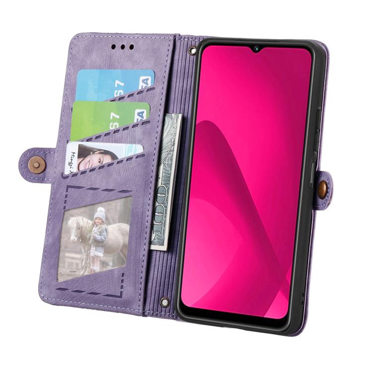 For Huawei Mate 70 Geometric Zipper Wallet Side Buckle Leather Phone Case