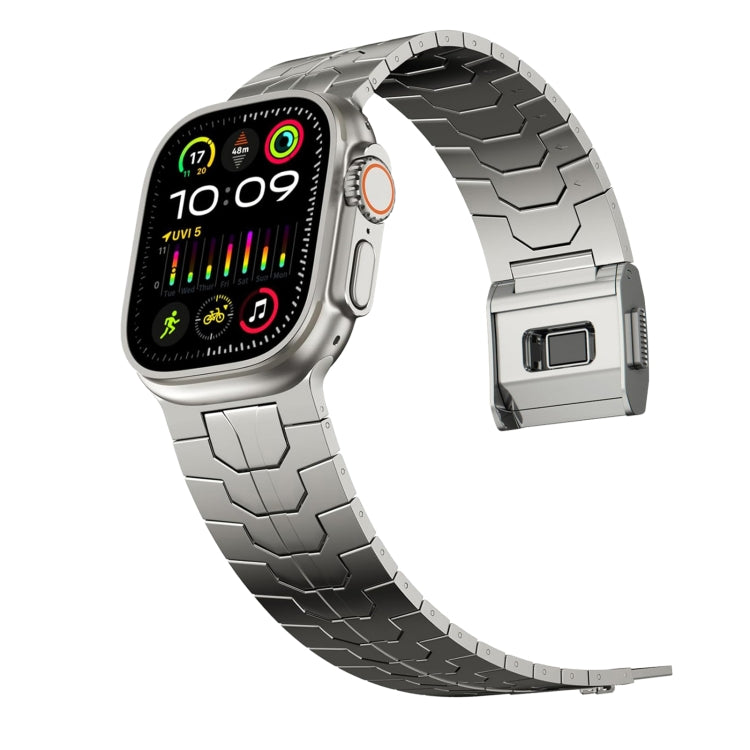 For Apple Watch Ultra 49mm Norman Buckle Stainless Steel Watch Band