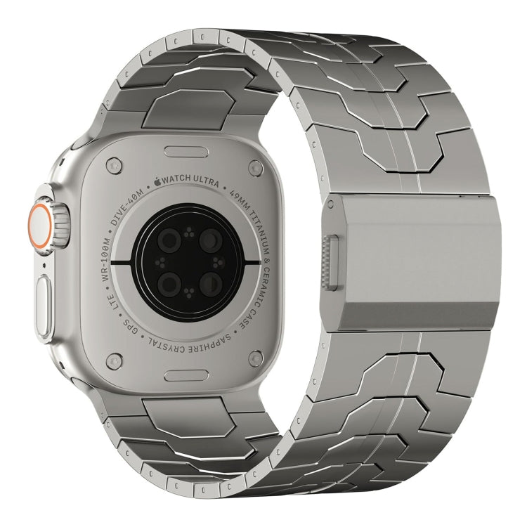 For Apple Watch Ultra 49mm Norman Buckle Stainless Steel Watch Band