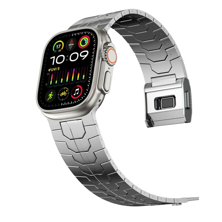 For Apple Watch Series 8 45mm Norman Buckle Stainless Steel Watch Band