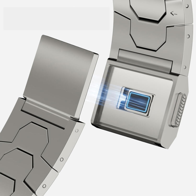 For Apple Watch Series 6 44mm Norman Buckle Stainless Steel Watch Band