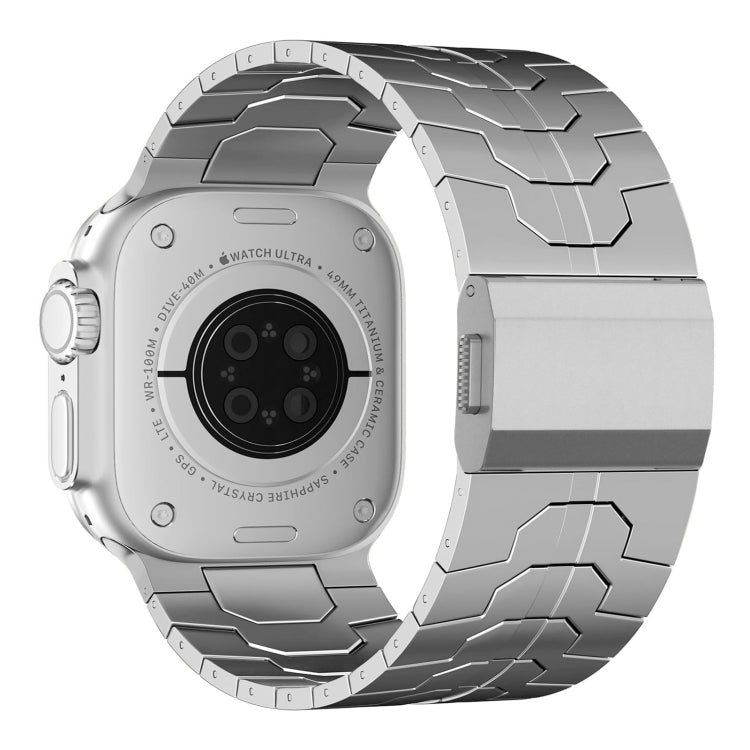 For Apple Watch Series 4 44mm Norman Buckle Stainless Steel Watch Band