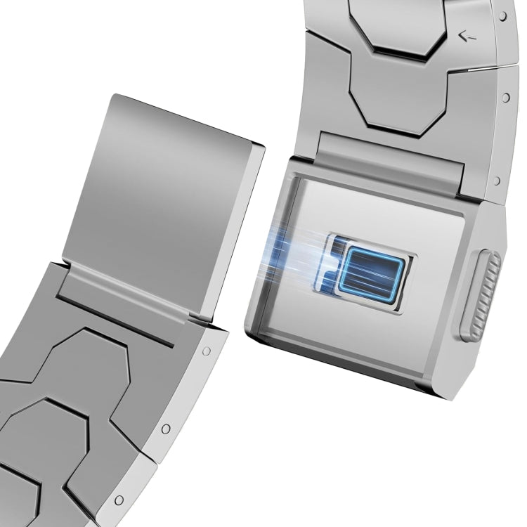 For Apple Watch Series 4 44mm Norman Buckle Stainless Steel Watch Band