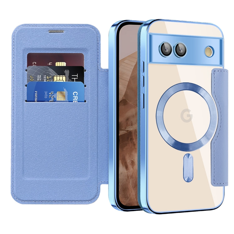 For Google Pixel 8a Shield MagSafe RFID Anti-theft Leather Phone Case