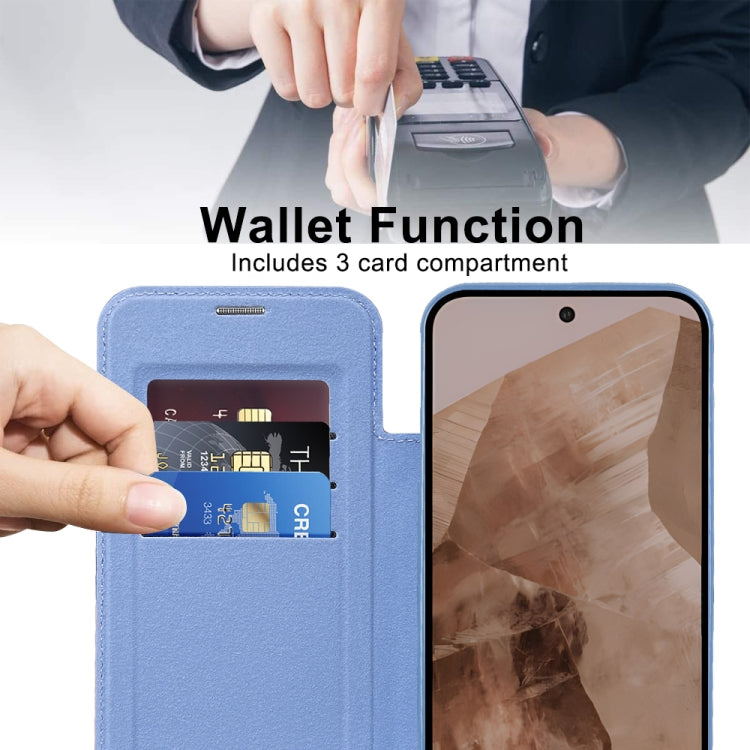 For Google Pixel 8a Shield MagSafe RFID Anti-theft Leather Phone Case
