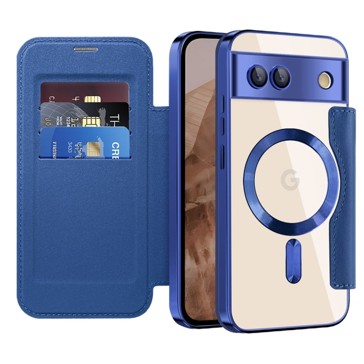 For Google Pixel 8a Shield MagSafe RFID Anti-theft Leather Phone Case