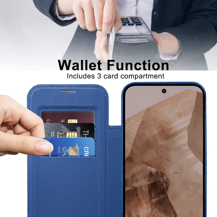 For Google Pixel 8a Shield MagSafe RFID Anti-theft Leather Phone Case