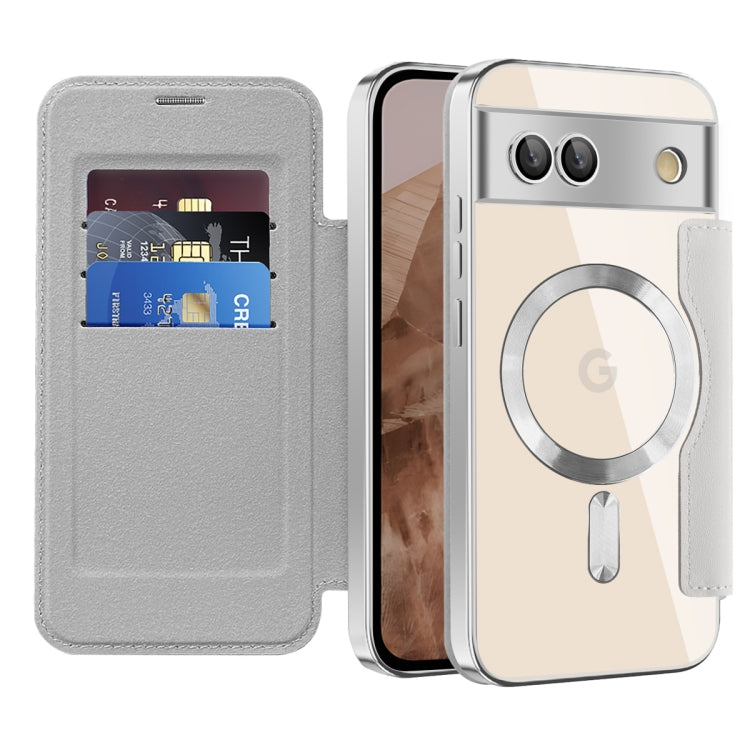 For Google Pixel 8a Shield MagSafe RFID Anti-theft Leather Phone Case