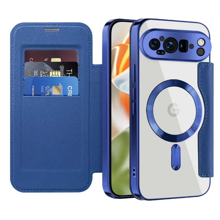 For Google Pixel 9 Pro XL Shield MagSafe RFID Anti-theft Leather Phone Case