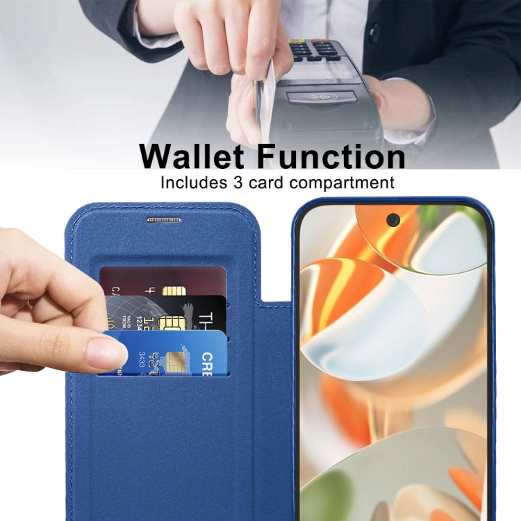 For Google Pixel 9 Pro Shield MagSafe RFID Anti-theft Leather Phone Case