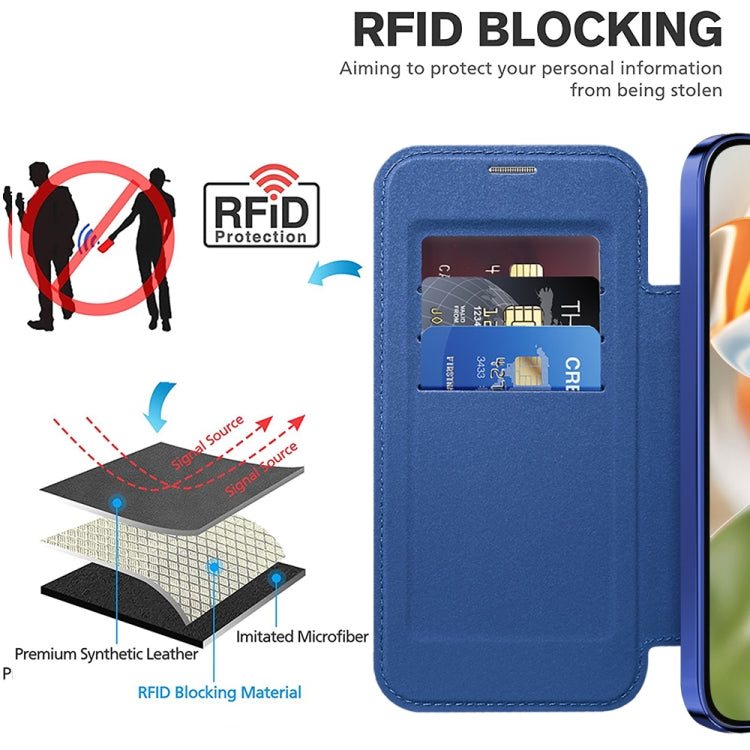 For Google Pixel 9 Pro Shield MagSafe RFID Anti-theft Leather Phone Case