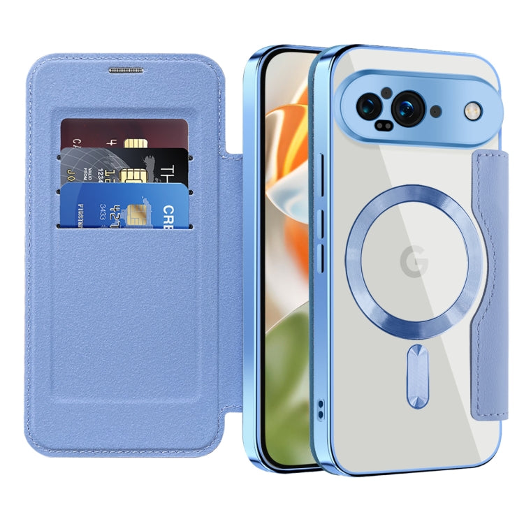For Google Pixel 9 Shield MagSafe RFID Anti-theft Leather Phone Case