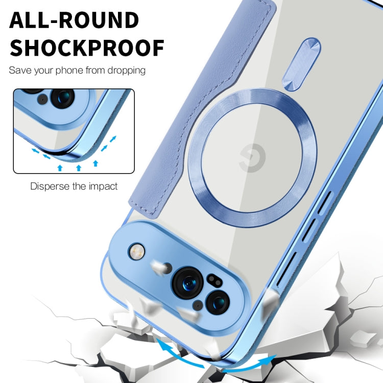 For Google Pixel 9 Shield MagSafe RFID Anti-theft Leather Phone Case