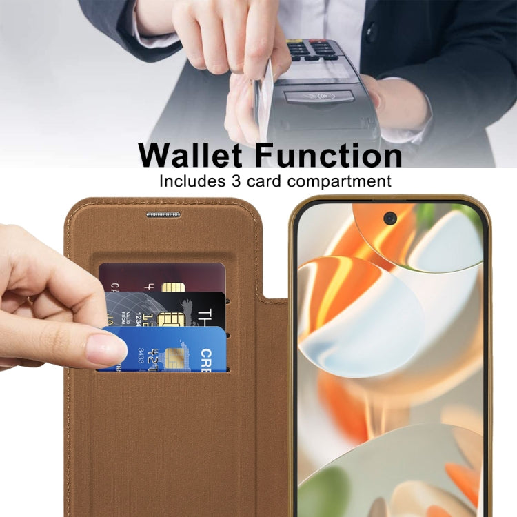For Google Pixel 9 Shield MagSafe RFID Anti-theft Leather Phone Case