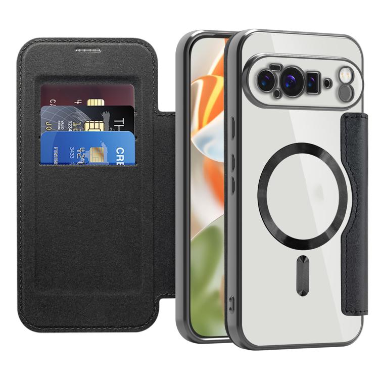 For Google Pixel 10 Pro XL Shield MagSafe RFID Anti-theft Leather Phone Case