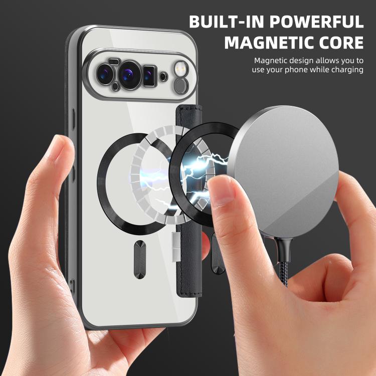 For Google Pixel 10 Pro XL Shield MagSafe RFID Anti-theft Leather Phone Case
