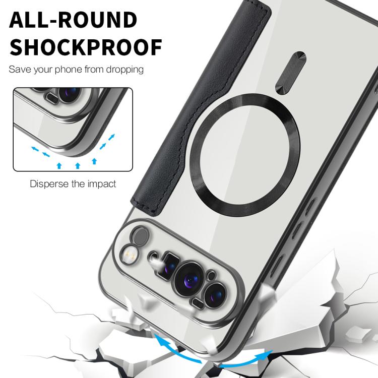 For Google Pixel 10 Pro XL Shield MagSafe RFID Anti-theft Leather Phone Case