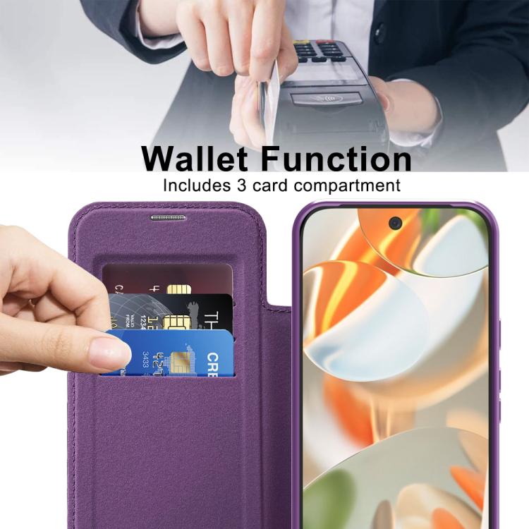 For Google Pixel 10 Pro XL Shield MagSafe RFID Anti-theft Leather Phone Case