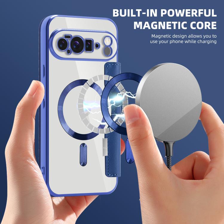 For Google Pixel 10 Pro XL Shield MagSafe RFID Anti-theft Leather Phone Case