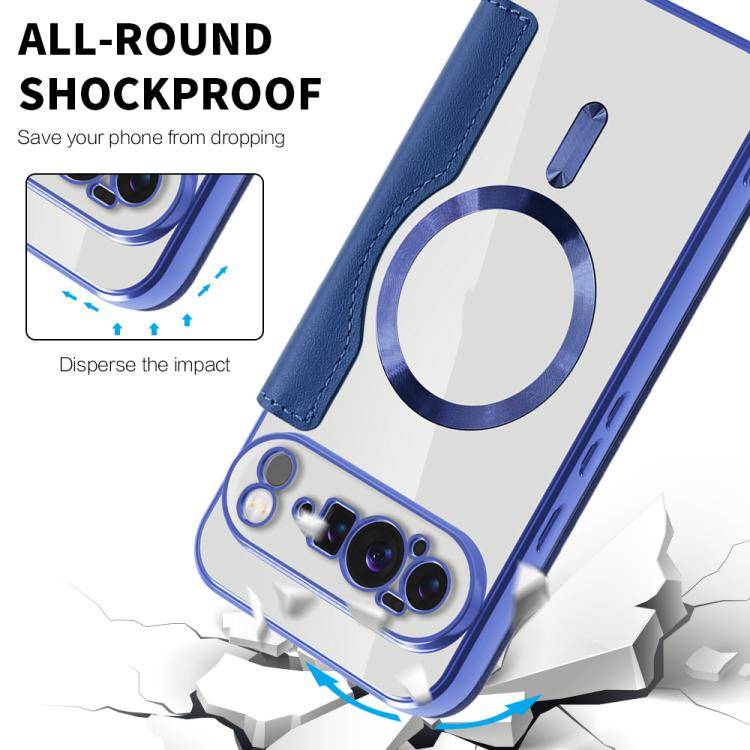 For Google Pixel 10 Pro XL Shield MagSafe RFID Anti-theft Leather Phone Case