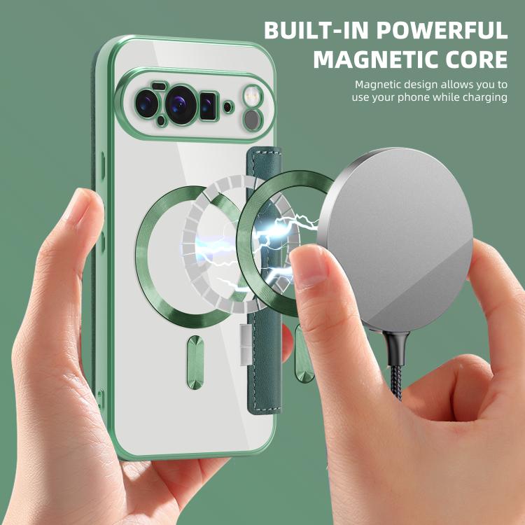 For Google Pixel 10 Pro XL Shield MagSafe RFID Anti-theft Leather Phone Case