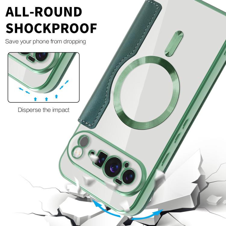 For Google Pixel 10 Pro XL Shield MagSafe RFID Anti-theft Leather Phone Case