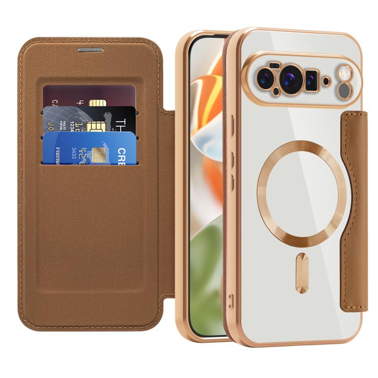For Google Pixel 10 Pro XL Shield MagSafe RFID Anti-theft Leather Phone Case