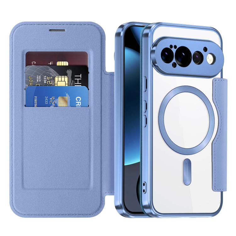 For Google Pixel 11 Pro Shield MagSafe RFID Anti-theft Leather Phone Case