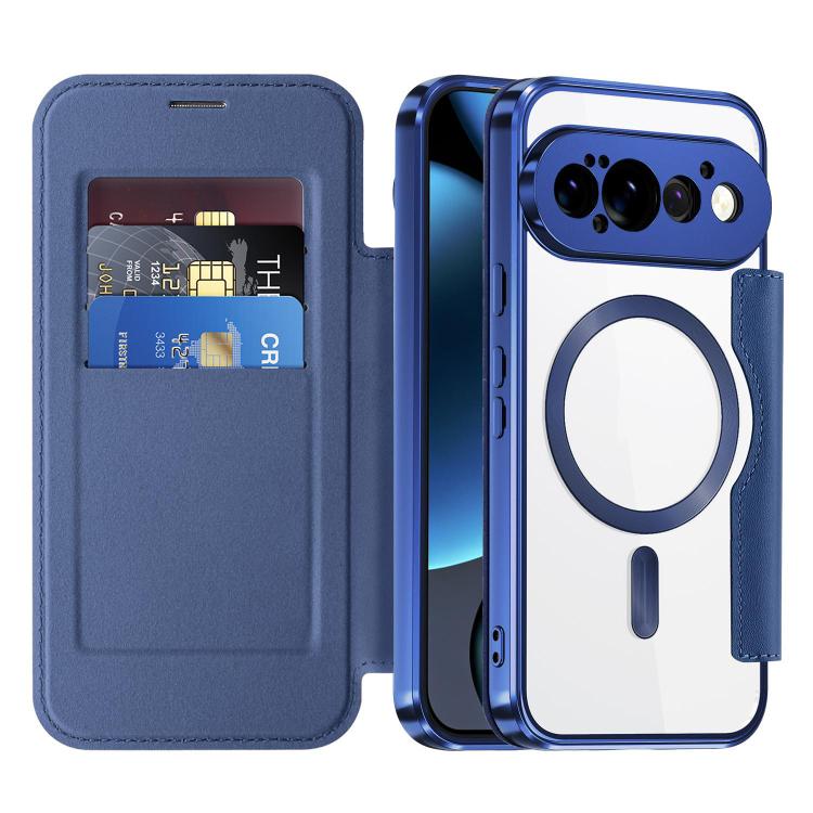 For Google Pixel 11 Pro Shield MagSafe RFID Anti-theft Leather Phone Case