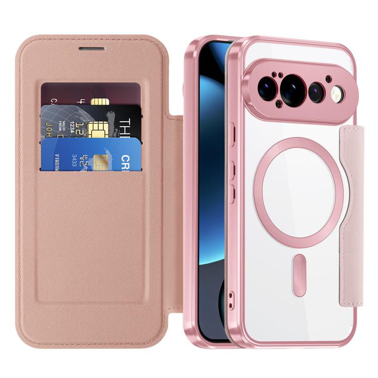 For Google Pixel 11 Pro Shield MagSafe RFID Anti-theft Leather Phone Case